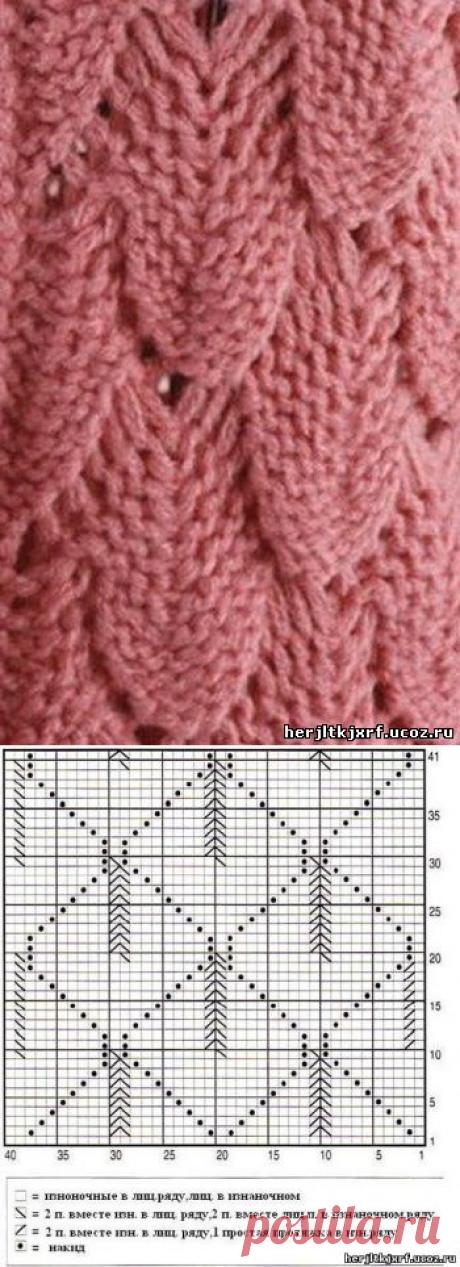 Интересный узор спицами - разные. - узоры спицами. - Каталог файлов - вязание-это модно.