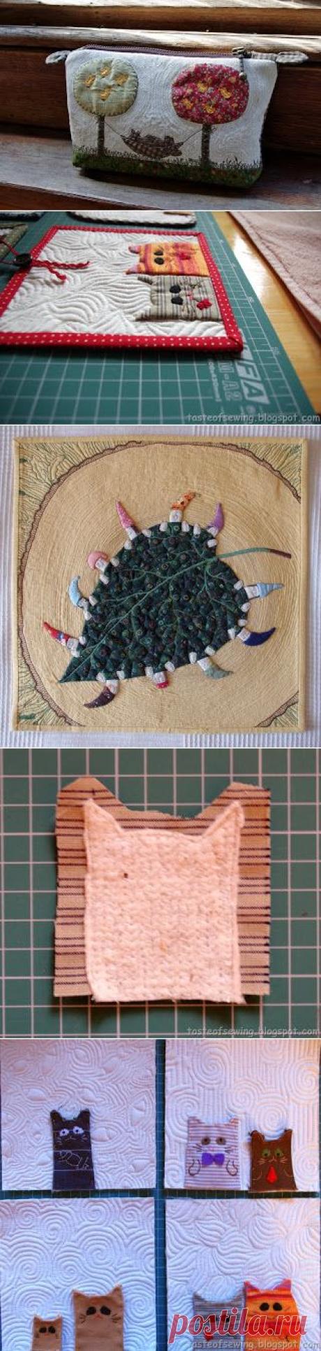 A taste of sewing: Объёмная аппликация на примере котов. Мастер-класс.