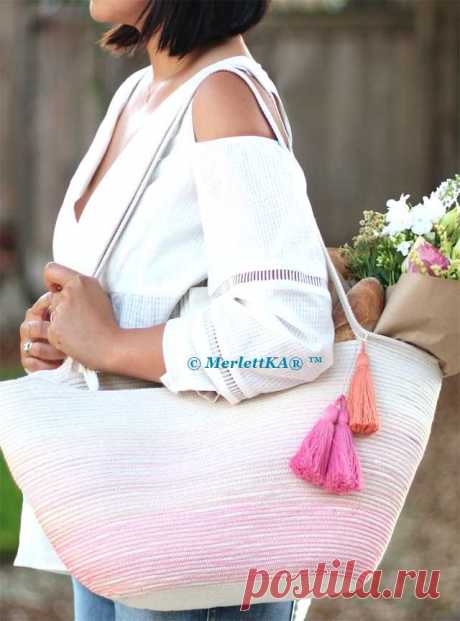 Сумка тоут (TOTE) ✿ из верёвки