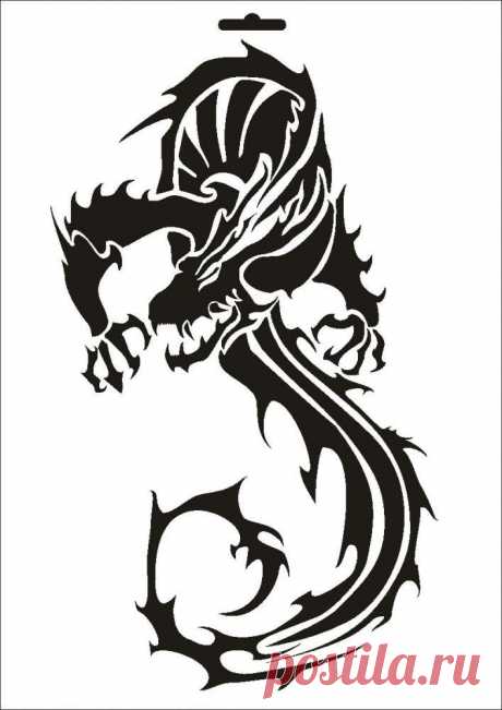 UMR-Design W-093 Dragon Textile- / wallstencil Size A3: Amazon.fr: Cuisine & Maison