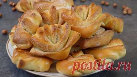 Бабушкины булочки "Лилии" рецепт проверенный годами и тоннами съеденной выпечки!
