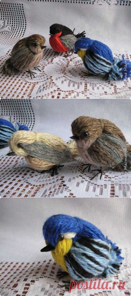 Синички, снегири и воробушки из пряжи / Я - суперпупер