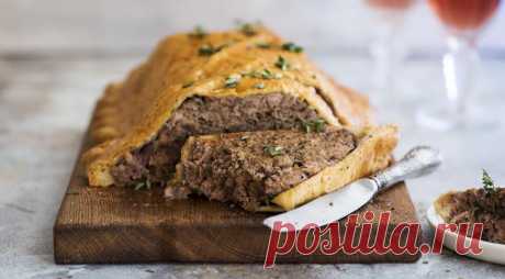 Популярная закуска: паштет из птицы в слоеном тесте | Вкусные рецепты