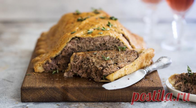 Популярная закуска: паштет из птицы в слоеном тесте | Вкусные рецепты