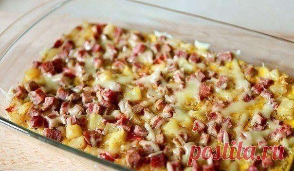 Cook it! - вкусные рецепты
Фриттата по-испански

Ингредиенты:
Картофель - 3шт.
Репчатый лук - 1шт.
Болгарский перец красный - 1шт.
Яйцо - 4шт.
Ветчина - 100г
Сыр - 30г
Соль, перец - по вкусу