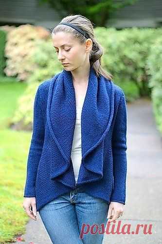 Красивый кардиган спицами