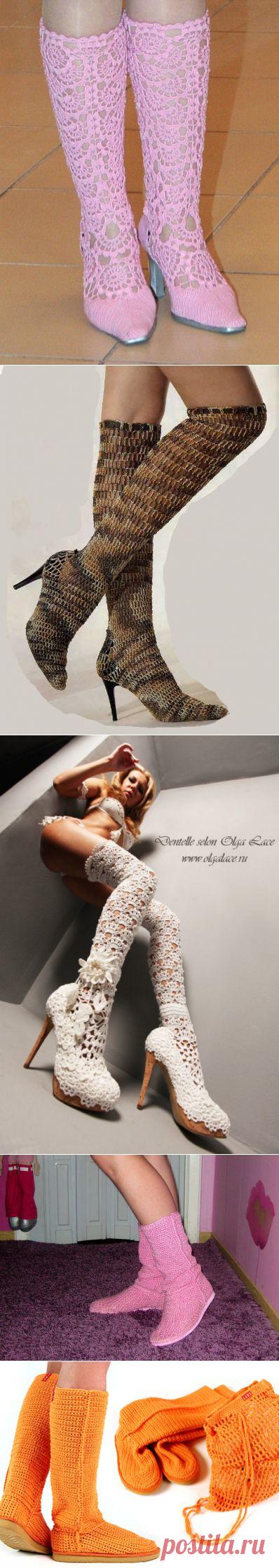 Вязанная обувь.