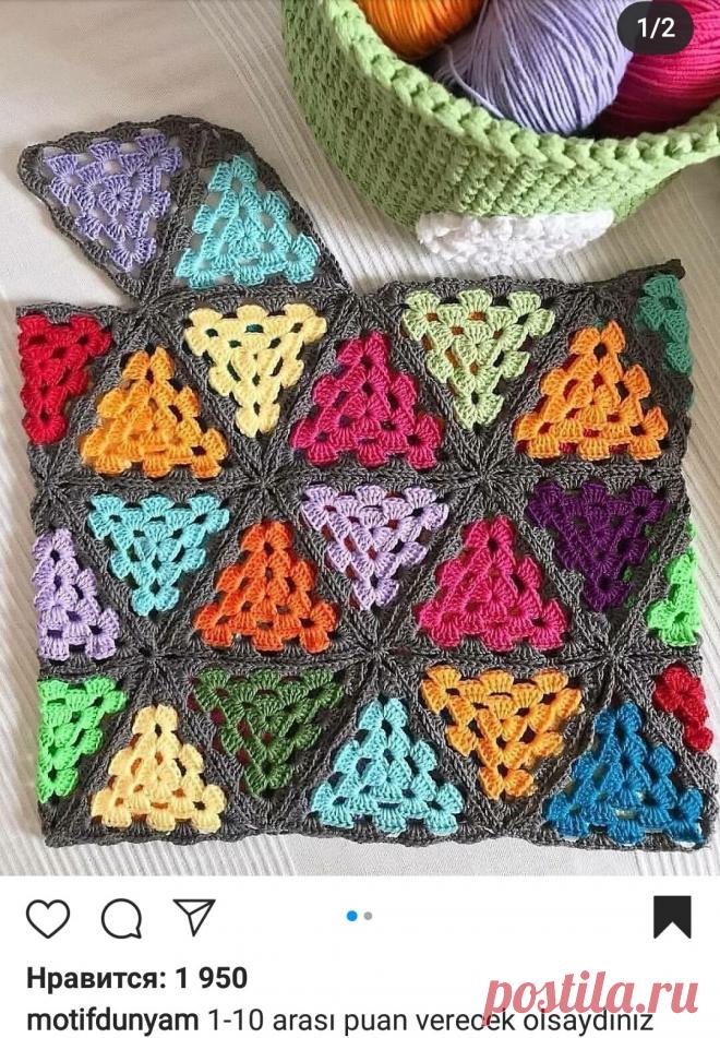 Бабушкин квадрат, треугольник, кружок... От сердца отрываю - 18 лучших идей, вяжите! | Дурушка вяжет. Живу. Люблю. | Дзен