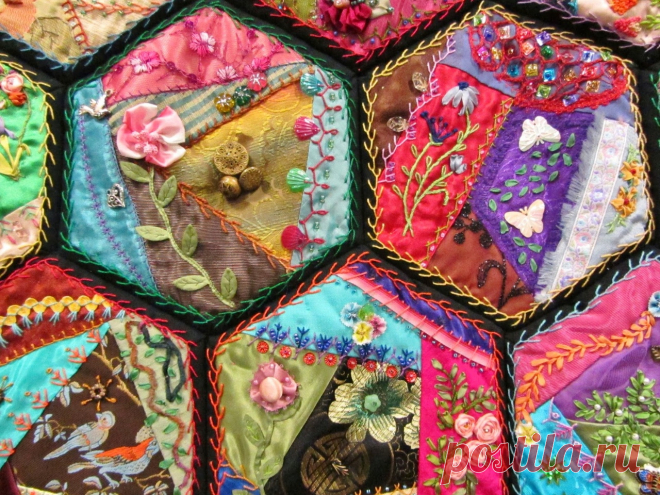 Cоты-гексагоны и крейзи-квилтинг | Квилты | Пэчворк • Квилтинг • Лоскутное шитье | Пэчворк • идеи