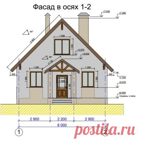 Cтроительство жилого дома для семьи из 3-х человек, площадью, как квартира 88м2 (фото, смета, ведомость материала в конце) | Анатоль Иванов Заметки строителя | Яндекс Дзен