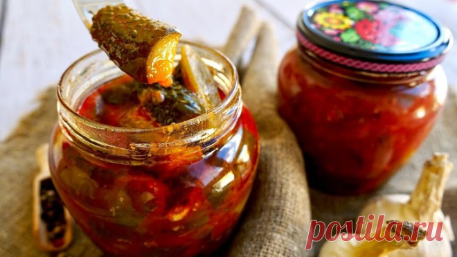 Закуска из огурцов