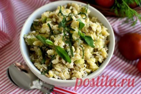 Орзо с кабачком в сливочном соусе - пошаговый рецепт с фото на Повар.ру