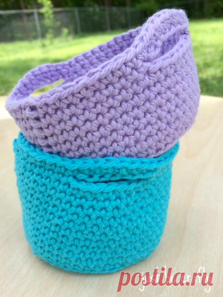 Simple Crochet Mini Basket Pattern