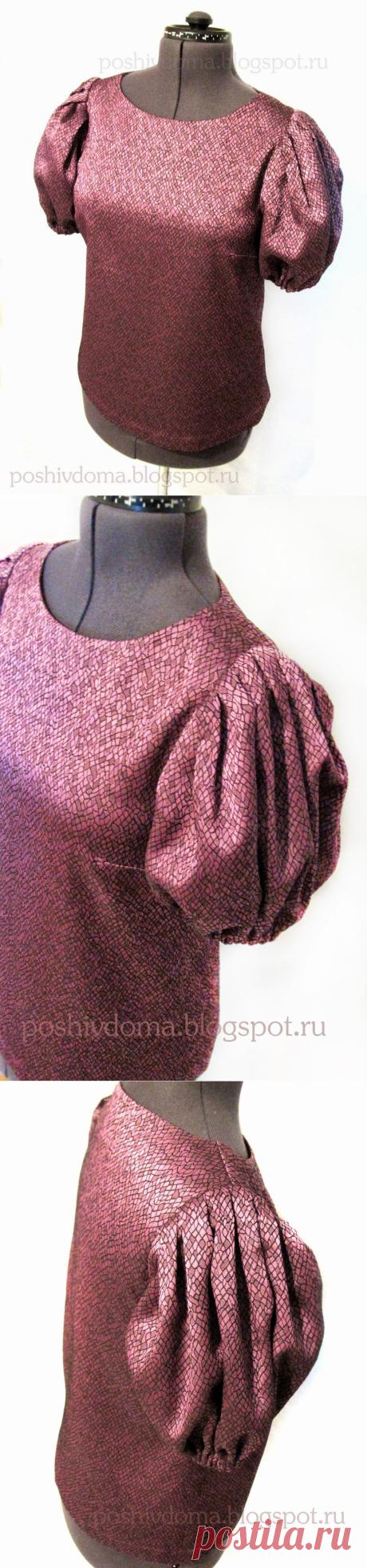Sew at home: Блузка с пышными рукавами