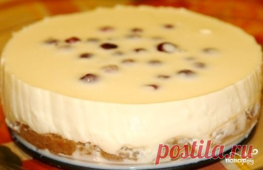 Чизкейк со сгущенкой без выпечки - пошаговый кулинарный рецепт с фото на Повар.ру