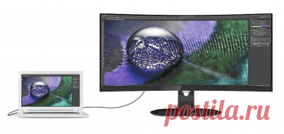 Philips мониторы с изогнутым дисплеем и USB-C