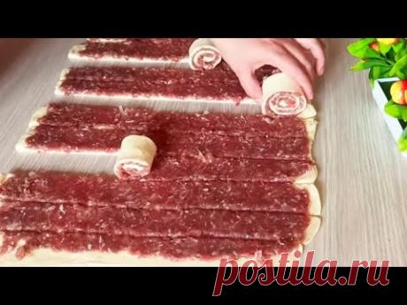 "ПРОСТО СВОРАЧИВАЕМ ЭФФЕКТ НЕОПИСУЕМЫЙ!ШИКАРНЫЙ ПИРОГ С НЕОБЫЧНОЙ НАЧИНКОЙ/СДОБНЫЙ ПИРОГ КЧАЮ