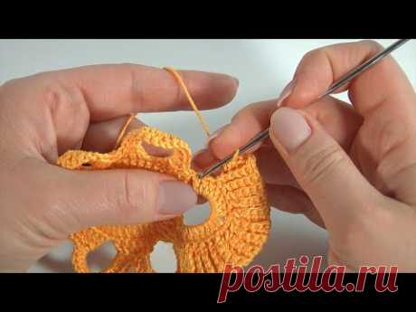 Nice Crochet! Unusual and Magic Crochet FLOWER /Flower or Doily/Author's Crochet Design