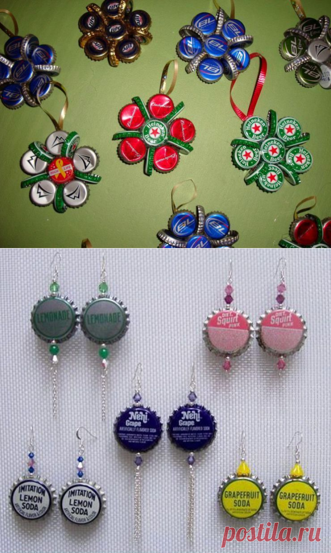 Декор и поделки из крышек от бутылок | I Love Hobby - Лучшие мастер-классы со всего мира!