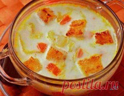 Вкусный Быстрый суп из плавленого сыра