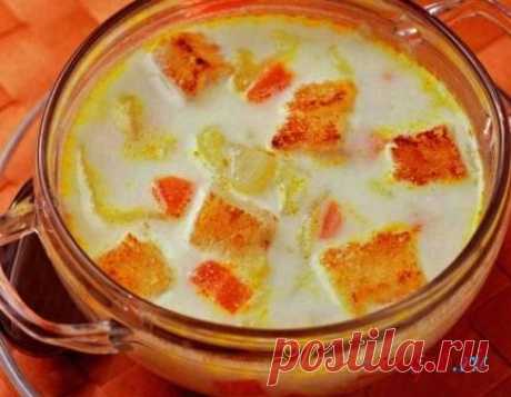 Вкусный Быстрый суп из плавленого сыра