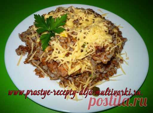 Гречка с курицей и мексиканской смесью в мультиварке