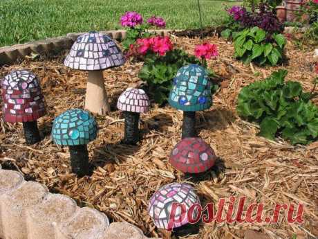Mosaik basteln - Stein-Mosaik im Garten