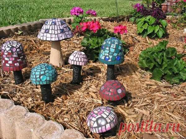 Mosaik basteln - Stein-Mosaik im Garten