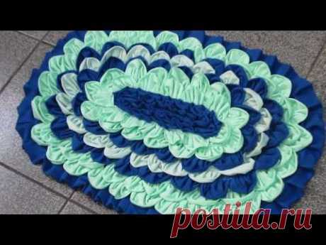 Tapete de Retalhos -  How to make doormats using waste clothes - DIY doormats making idea-WOW