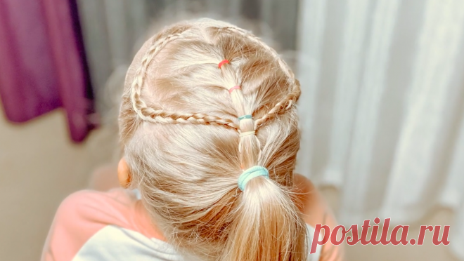 Простая прическа с хвостом