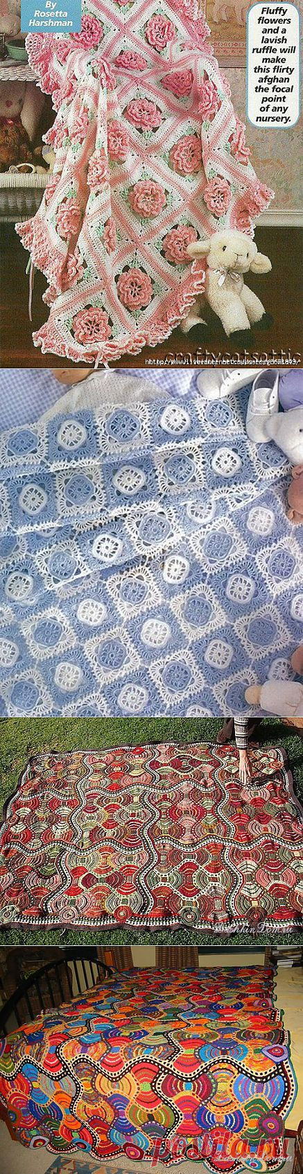 Красивый плед - крючком. Подборка. | ХорошоДома!