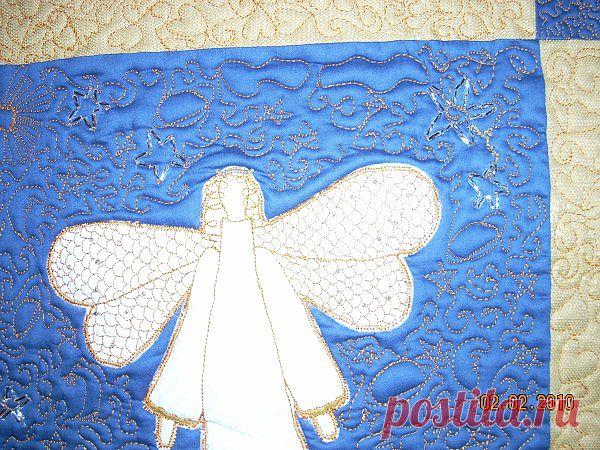 Фрагмент детского панно"Ангел хранитель".