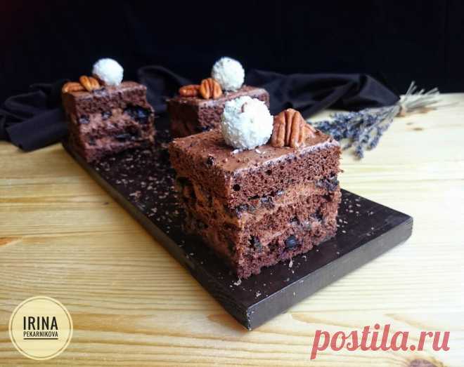 Пирожные "Шоколад +чернослив "