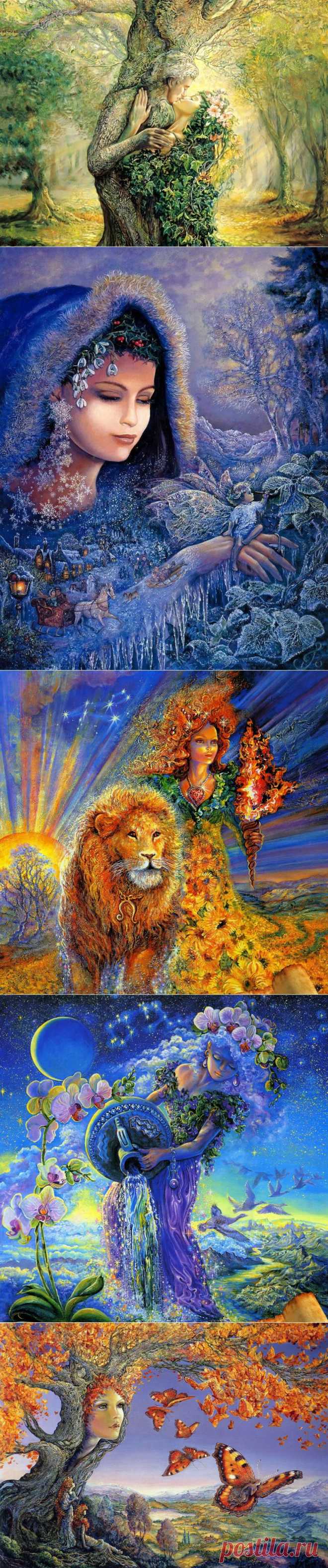 Волшебные фантазии художницы Josephine Wall | В мире интересного