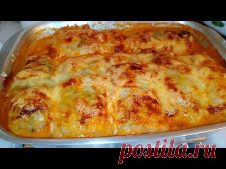 Голубцы с картофелем и грибами запеченные в духовке.