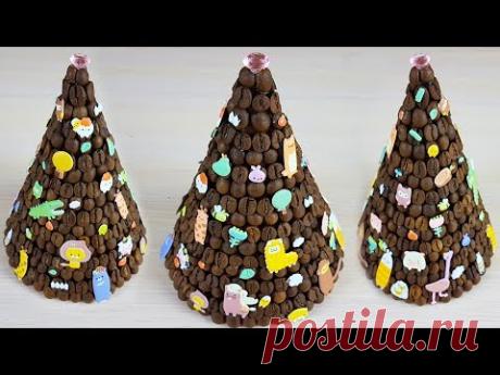 Ароматная ёлочка из кофе! Новогодняя поделка своими руками!