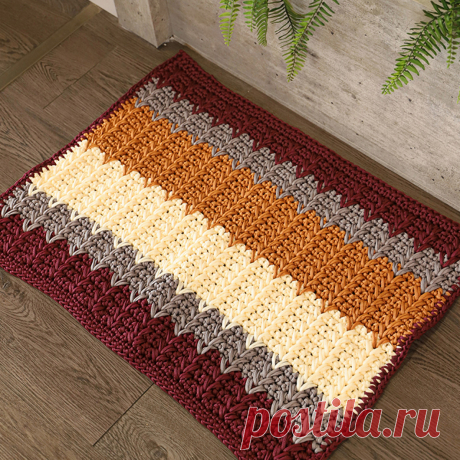 7 классных ковриков крючком. Схемы вязания | Вязание с Paradosik_Handmade | Дзен