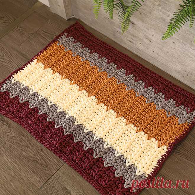 7 классных ковриков крючком. Схемы вязания | Вязание с Paradosik_Handmade | Дзен