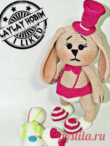 Вяжем Зайку. Описание.