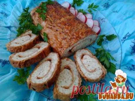 Вафельный мясной рулет