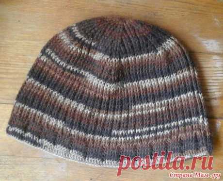 . Мужская шапка-резинка Шестиклинка - В.Г.У. - Вязаные Головные Уборы - Страна Мам