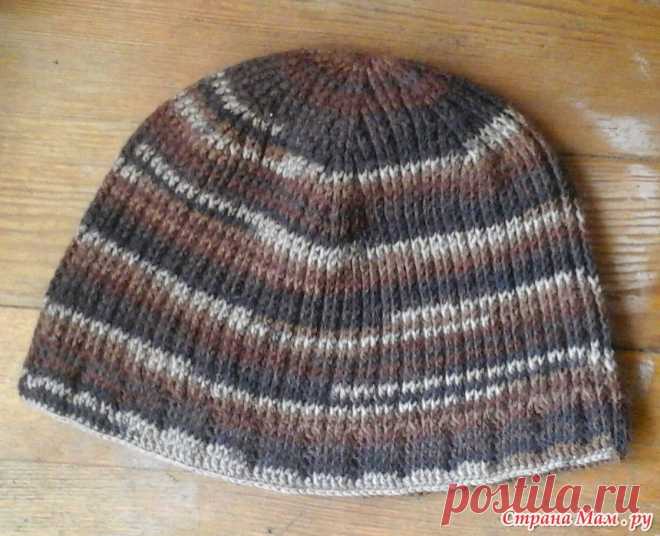 . Мужская шапка-резинка Шестиклинка - В.Г.У. - Вязаные Головные Уборы - Страна Мам