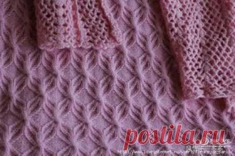 Интересный узор
#спицы #узор_вязания