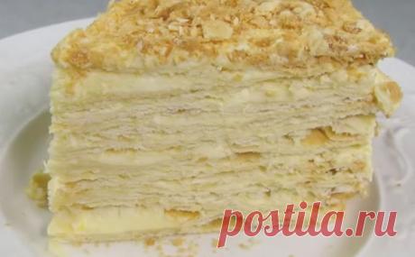 Торт Наполеон с заварным кремом от Ирины Хлебниковой