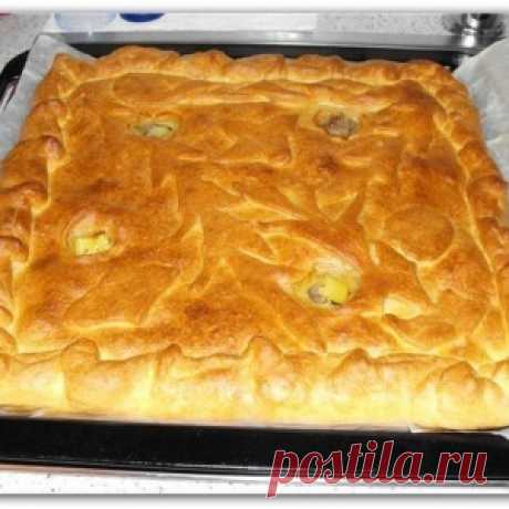 Вкусный и простой пирог с картофелем и курицей — готовится в считанные минуты