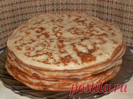 Блины Ночные (дрожжевые, расстойка в холодильнике)