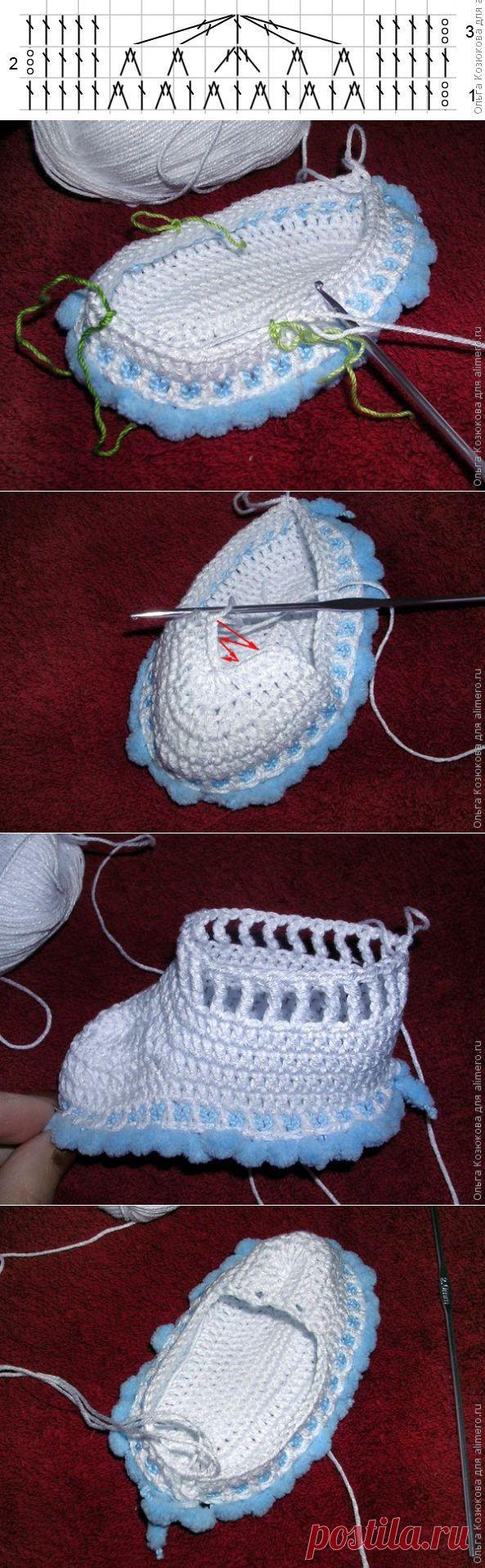 Пинетки крючком / Хенд мейд