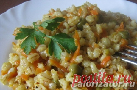 Перловка с овощами - калорийность, состав, описание - www.calorizator.ru