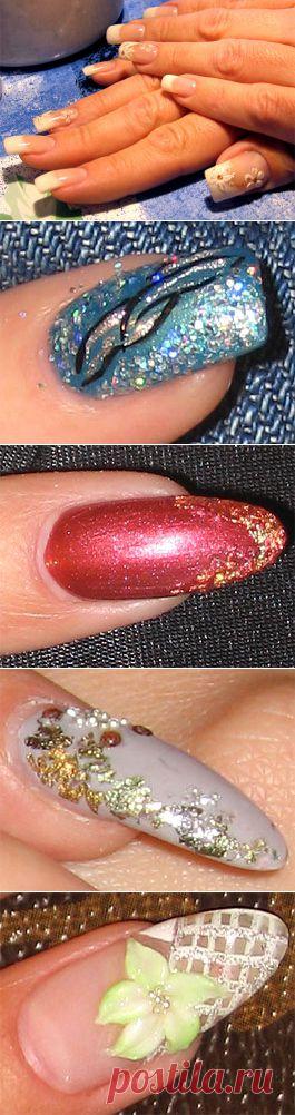 Учимся рисовать на ногтях.Пошаговые инструкции