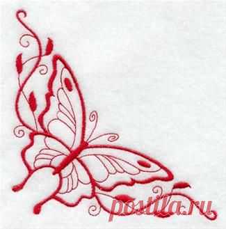Machine Embroidery Designs at Embroidery Library! - Butterfly Borders & Corners